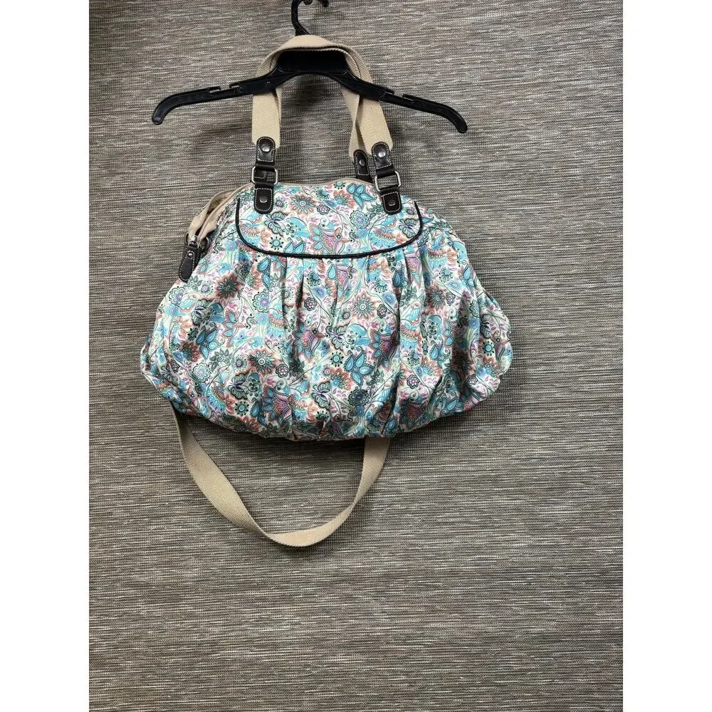 OiOi Paisley Baby Diaper Bag Large Multicolor Water Resistant Tote Baby Girl